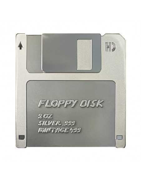 FLOPPY DISK TechStalgic 2 Oz Silver Coin 2$ Niue 2024 - Coins & More - Niue