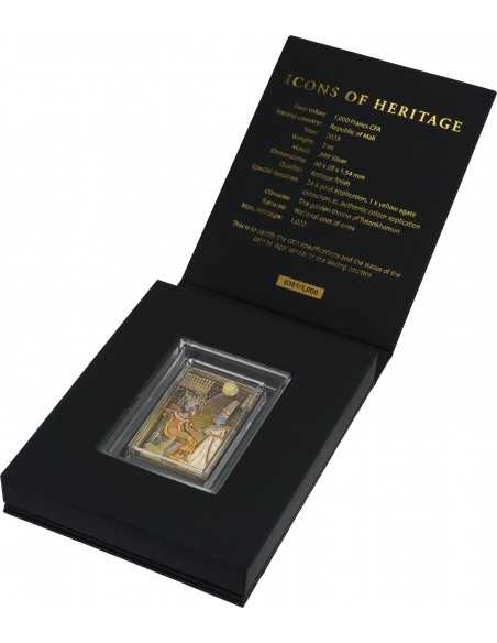 ICONS OF HERITAGE Tutankhamun 2 Oz Silver Coin 1000 Francs Mali 2023 - Coins & More - Africa
