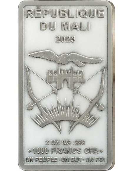 ICONS OF HERITAGE Tutankhamun 2 Oz Silver Coin 1000 Francs Mali 2023 - Coins & More - Africa