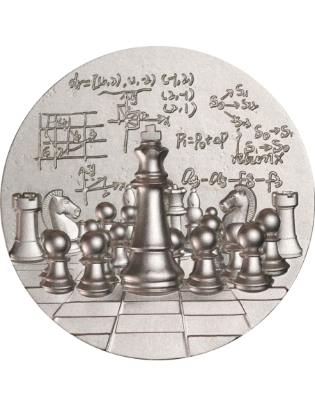 INTERNATIONAL CHESS 2 Oz Silver Coin 2000 Francs Cameroon 2024 - Coins & More - Camerún
