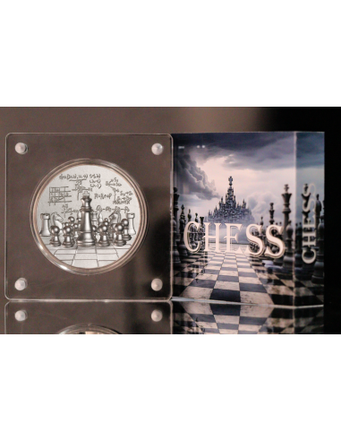 INTERNATIONAL CHESS 2 Oz Silver Coin 2000 Francs Cameroon 2024 - Coins & More - Camerún