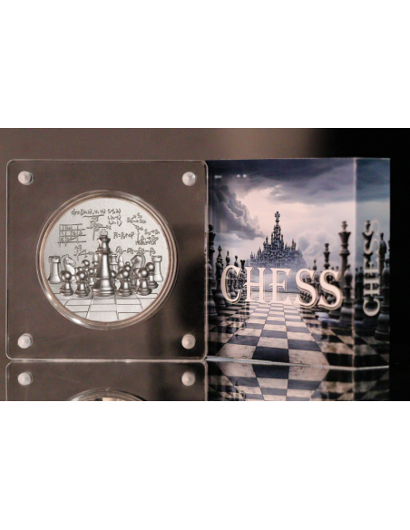 INTERNATIONAL CHESS 2 Oz Silver Coin 2000 Francs Cameroon 2024 - Coins & More - Camerún
