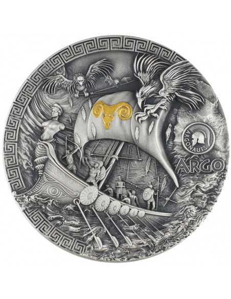 ARGO SHIP Argonauts 2 Oz Silver Coin 5$ Niue 2023 - Coins & More - Niue