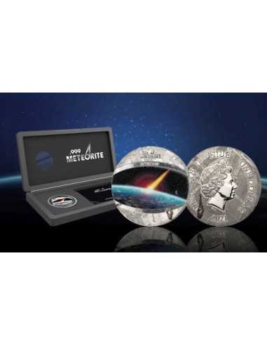 SEYMCHAN Iron 1 Oz Meteorite Coin 1$ Niue 2021 - Coins & More - Sciences et Astronomie