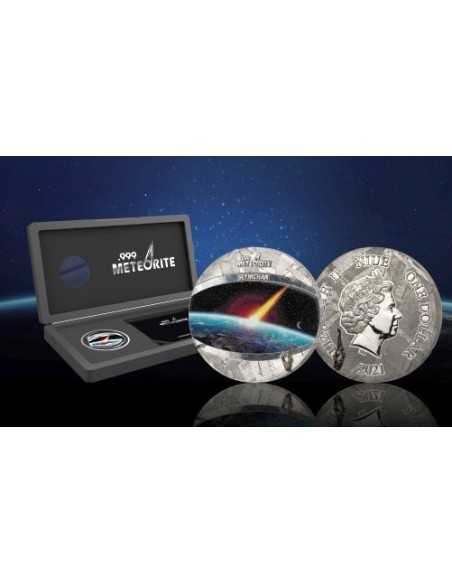 SEYMCHAN Iron 1 Oz Meteorite Coin 1$ Niue 2021 - Coins & More - Sciences et Astronomie