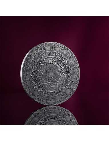 ATHENA The Great Greek Mythology 2 Oz Silver Coin 2000 Francs Cameroon 2024 - Coins & More - Camerún