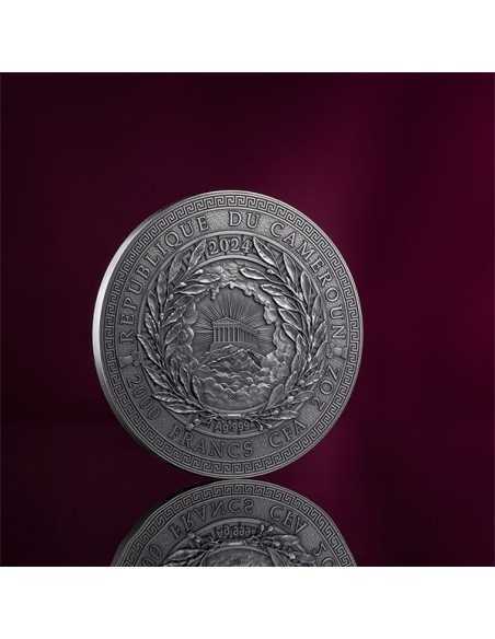 ATHENA The Great Greek Mythology 2 Oz Silver Coin 2000 Francs Cameroon 2024 - Coins & More - Camerún