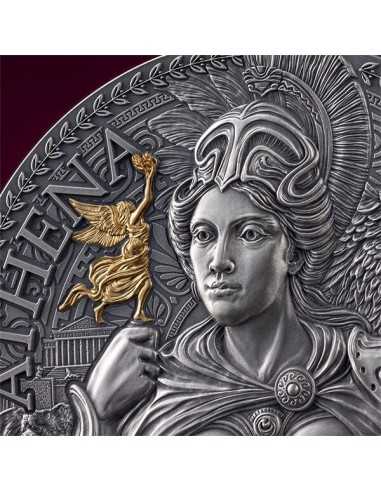 ATHENA The Great Greek Mythology 2 Oz Silver Coin 2000 Francs Cameroon 2024 - Coins & More - Camerún
