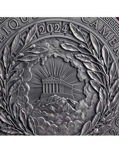 ATHENA The Great Greek Mythology 2 Oz Silver Coin 2000 Francs Cameroon 2024 - Coins & More - Camerún