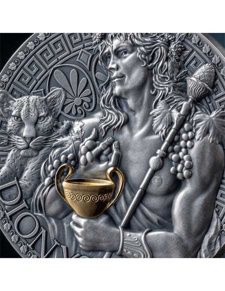 DIONYSUS The Great Greek Mythology 1 Oz Silver Coin 1000 Francs Cameroon 2024 - Coins & More - Camerun