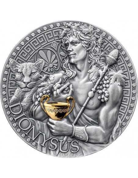 DIONYSUS The Great Greek Mythology 1 Oz Silver Coin 1000 Francs Cameroon 2024 - Coins & More - Camerun