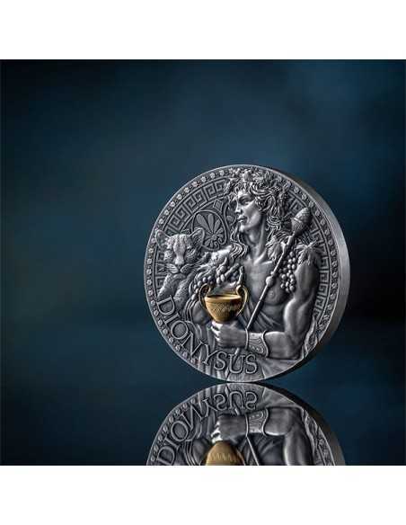 DIONYSUS The Great Greek Mythology 1 Oz Silver Coin 1000 Francs Cameroon 2024 - Coins & More - Camerun