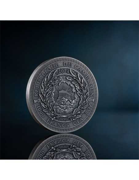 DIONYSUS The Great Greek Mythology 1 Oz Silver Coin 1000 Francs Cameroon 2024 - Coins & More - Camerun