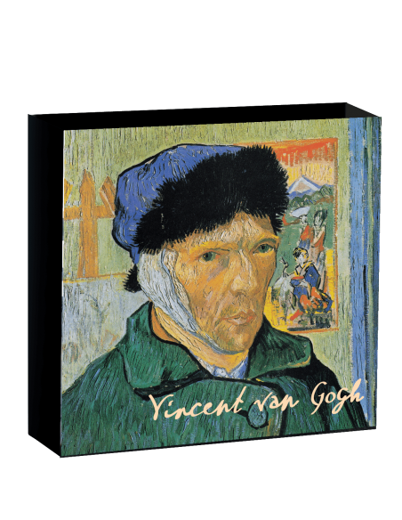 SELF-PORTRAIT WITH BANDAGED EAR Vincent Van Gogh Treasures of World 1 Oz Silver Coin 1$ Niue 2023 - Coins & More - Niue