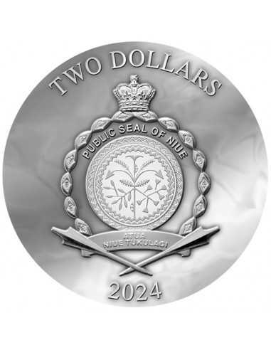 FAUNA Dark Beauties Silver Coin 2$ Niue 2024 - Coins & More - Niue