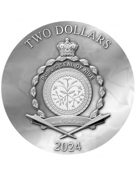 FAUNA Dark Beauties Silver Coin 2$ Niue 2024 - Coins & More - Niue