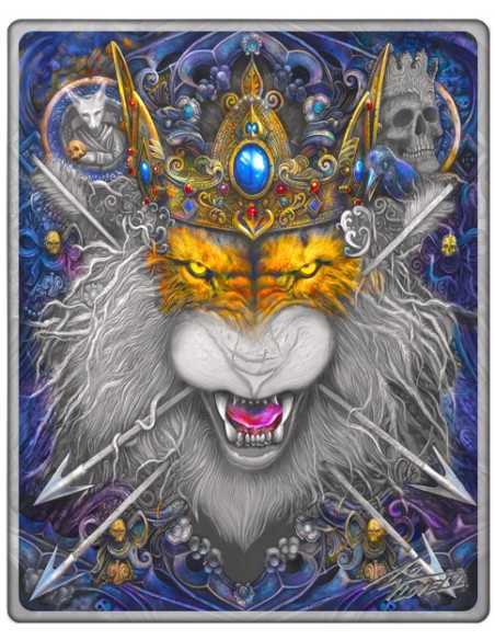 THE LION MANTRA Dark Nature 50g Silver Coin 2$ Niue 2024 - Coins & More - Niue