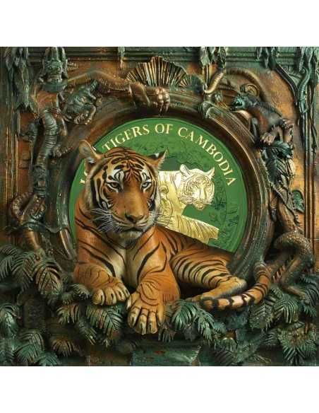 LOST TIGERS Animal Predators 1 Oz Silver Coin 3000 Riels 2024 - Coins & More - Europa
