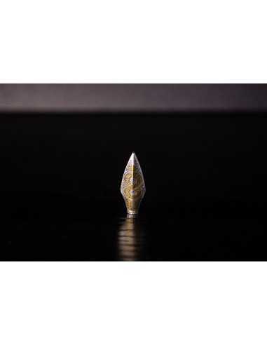 ARROW HEAD 3D Shaped 1/4 Oz Gold Plated Antique Finish Silver Bar