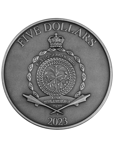 GERMANIC PEOPLES Barbarians 2 Oz Silver Coin 5$ Niue 2023 - Coins & More - Niue