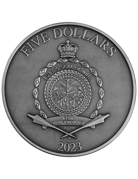 GERMANIC PEOPLES Barbarians 2 Oz Silver Coin 5$ Niue 2023 - Coins & More - Niue