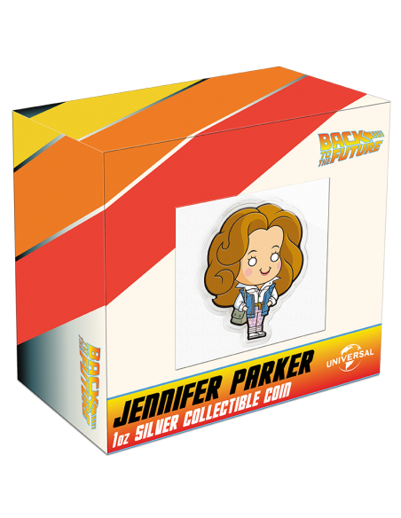 JENNIFER PARKER SHAPED Back To The Future 1 Oz Moneda Plata 2$ Niue 2021 - Coins & More - Niue