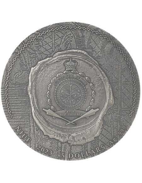 INQUISITION Mistakes of Mankind 2 Oz Silver Coin 5$ Niue 2023 - Coins & More - Niue