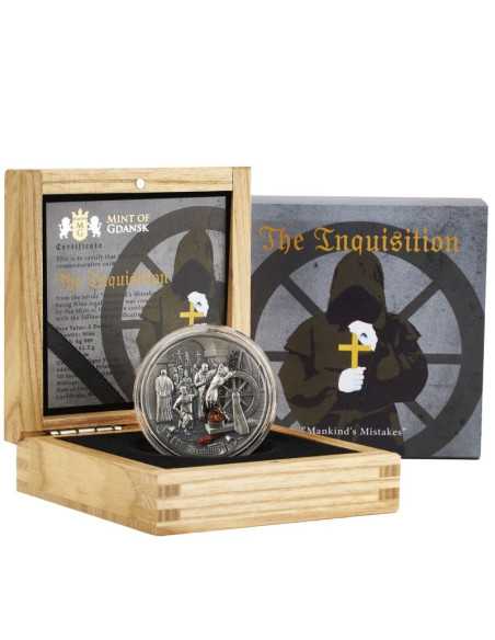 INQUISITION Mistakes of Mankind 2 Oz Silver Coin 5$ Niue 2023 - Coins & More - Niue