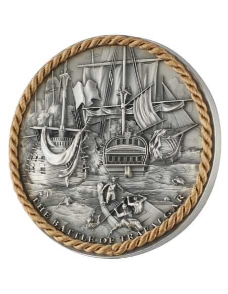 BATTLE OF TRAFALGAR Sea Battles 2 Oz Silver Coin 5$ Niue 2023 - Coins & More - Niue
