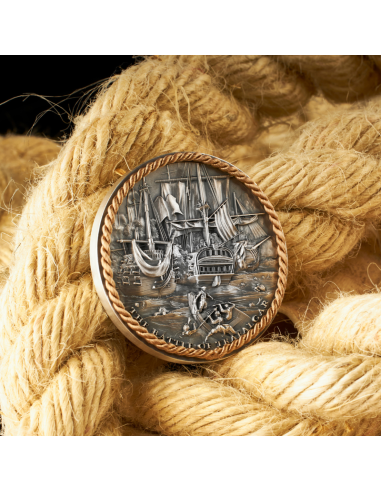 BATTLE OF TRAFALGAR Sea Battles 2 Oz Silver Coin 5$ Niue 2023 - Coins & More - Niue
