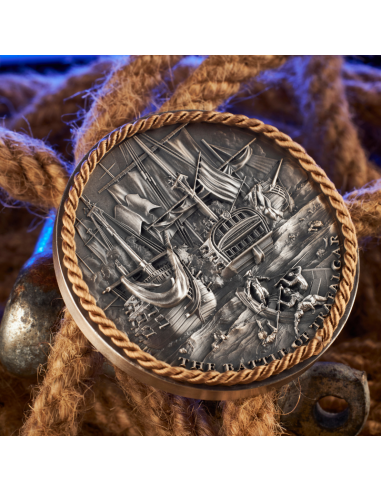 BATTLE OF TRAFALGAR Sea Battles 2 Oz Silver Coin 5$ Niue 2023 - Coins & More - Niue