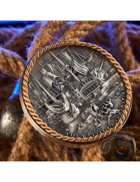 BATTLE OF TRAFALGAR Sea Battles 2 Oz Silver Coin 5$ Niue 2023 - Coins & More - Niue