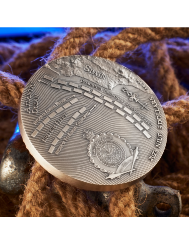 BATTLE OF TRAFALGAR Sea Battles 2 Oz Silver Coin 5$ Niue 2023 - Coins & More - Niue