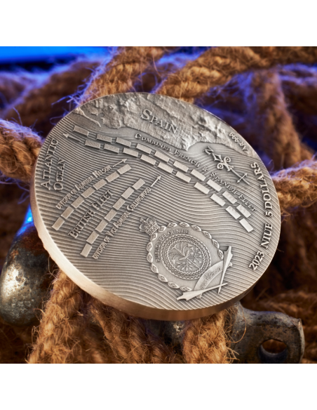 BATTLE OF TRAFALGAR Sea Battles 2 Oz Silver Coin 5$ Niue 2023 - Coins & More - Niue