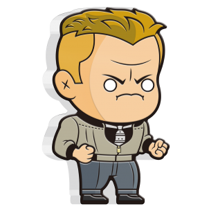 BIFF TANNEN SHAPED Back To The Future 1 Oz Moneta Argento 2$ Niue 2021 - Coins & More - Niue