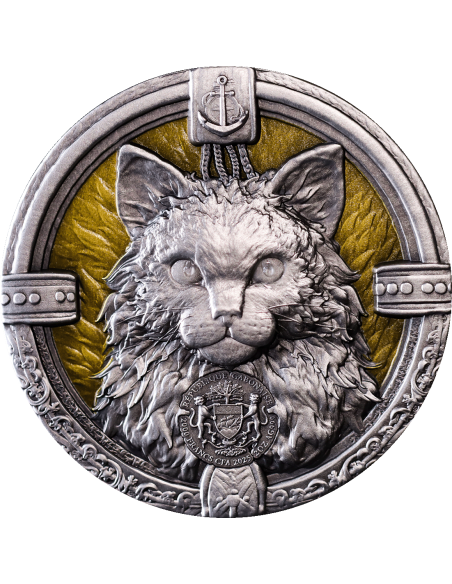 THE SHIP'S CAT 2 Oz Silver Coin 2000 Francs CFA Gabon 2025 - Coins & More - Gabon