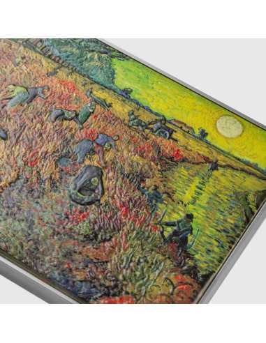 THE RED VINEYARD 1888 By Vincent Van Gogh Colored 2.5 Oz Silver & 120g Copper Coin 10000 Francs Chad 2024 - Coins & More - Tchad