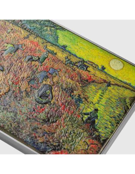 THE RED VINEYARD 1888 By Vincent Van Gogh Colored 2.5 Oz Silver & 120g Copper Coin 10000 Francs Chad 2024 - Coins & More - Tchad