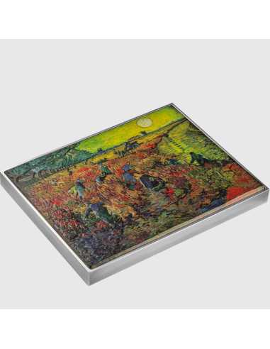 THE RED VINEYARD 1888 By Vincent Van Gogh Colored 2.5 Oz Silver & 120g Copper Coin 10000 Francs Chad 2024 - Coins & More - Tchad