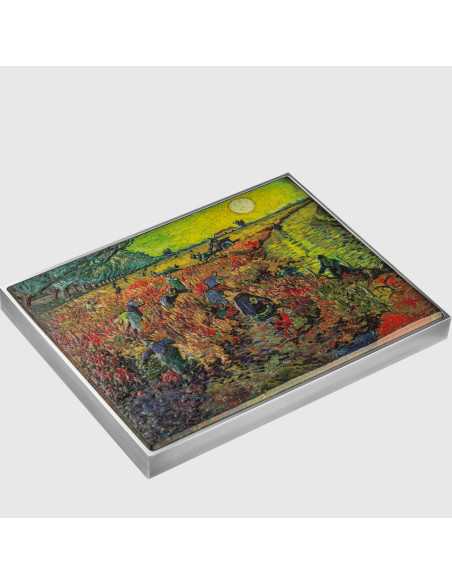 THE RED VINEYARD 1888 By Vincent Van Gogh Colored 2.5 Oz Silver & 120g Copper Coin 10000 Francs Chad 2024 - Coins & More - Tchad
