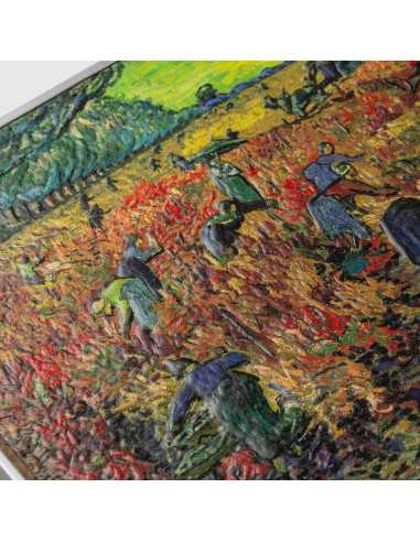THE RED VINEYARD 1888 By Vincent Van Gogh Colored 2.5 Oz Silver & 120g Copper Coin 10000 Francs Chad 2024 - Coins & More - Tchad