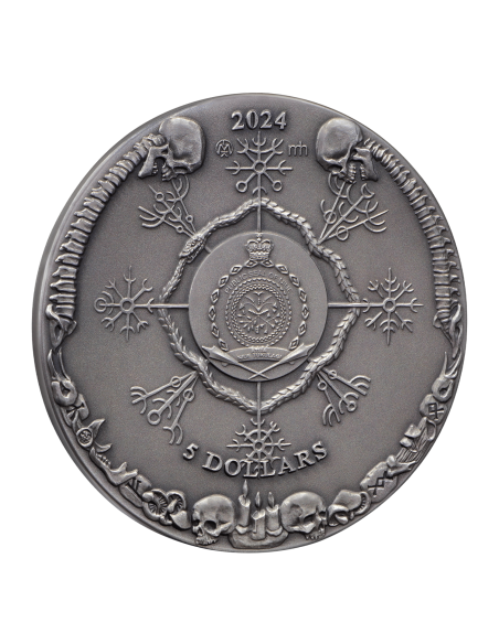 NELLY LONGARMS Witches 2 Oz Silver Coin 5$ Niue 2024 - Coins & More - Niue