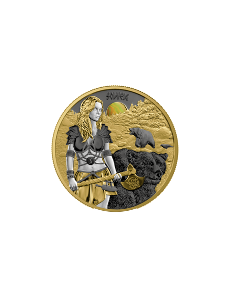 SOLVEIG Valkyries 1 Oz Silver Coin 5 Mark Germania 2024 - Coins & More - Europa