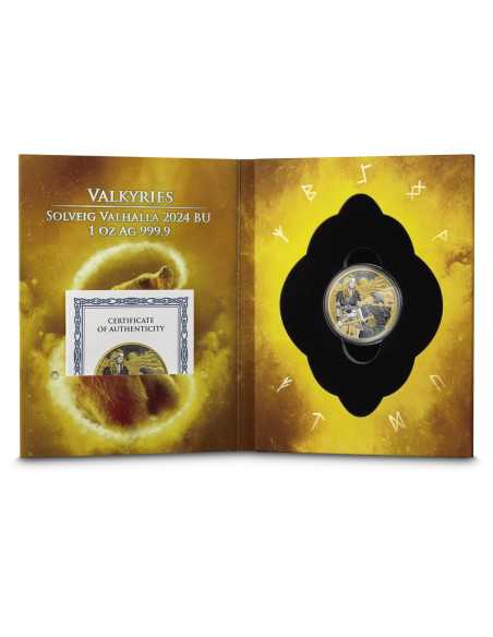 SOLVEIG Valkyries 1 Oz Silver Coin 5 Mark Germania 2024 - Coins & More - Europa