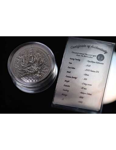 GUAN YIN Thousand-armed Thousand-eyed Bodhisattva 2 Oz Silver Coin 2000 CFA Francs Gabon 2025 - Coins & More - Gabon