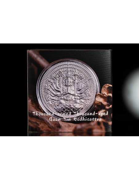 GUAN YIN Thousand-armed Thousand-eyed Bodhisattva 2 Oz Silver Coin 2000 CFA Francs Gabon 2025 - Coins & More - Gabon