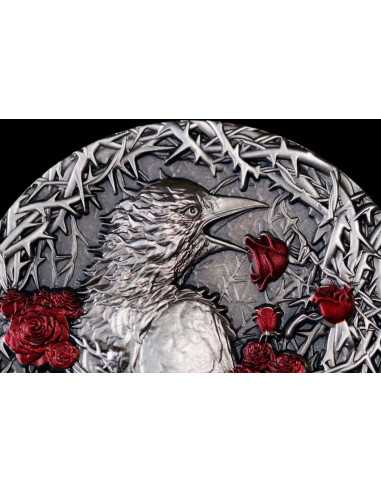 GREATER THORN BIRD Big Thorn 3 Oz Silver Coin 3000 Francs CFA Gabon 2025 - Coins & More - Gabon