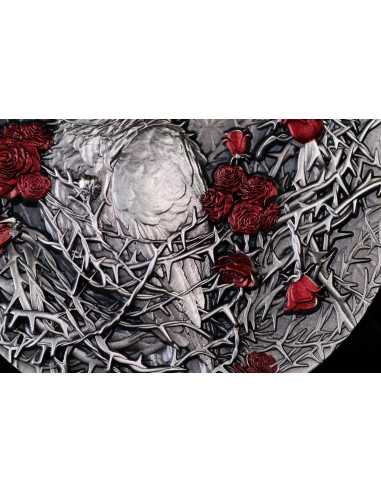 GREATER THORN BIRD Big Thorn 3 Oz Silver Coin 3000 Francs CFA Gabon 2025 - Coins & More - Gabon