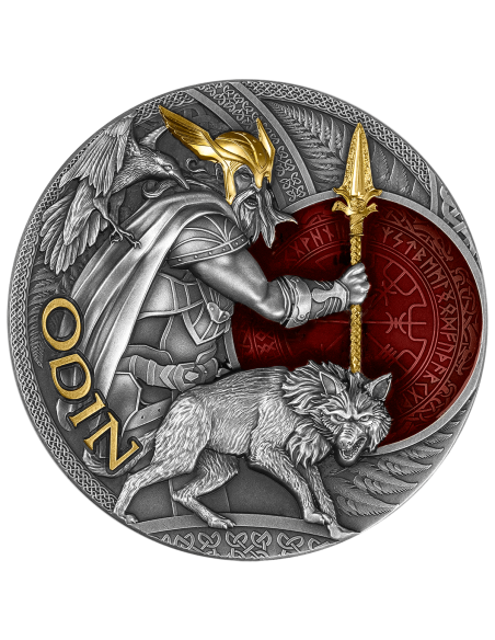 ODIN Lord of Valhalla 2 Oz Silver Coin 5$ Niue 2023 - Coins & More - Niue