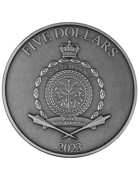 ODIN Lord of Valhalla 2 Oz Silver Coin 5$ Niue 2023 - Coins & More - Niue